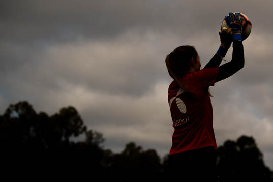 Goalkeeper Cecilie Hauståker Fiskerstrand of the Norwegian