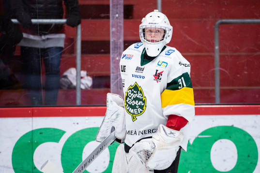 Björklövens målvakt Alexander Hellnemo