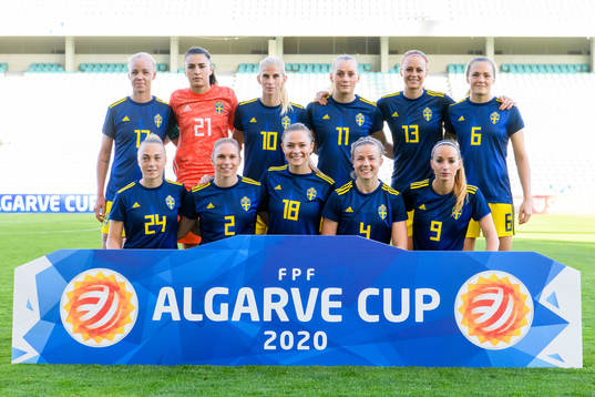 Caroline Seger, goalkeeper Zecira Musovic, Sofia Jakobsson,