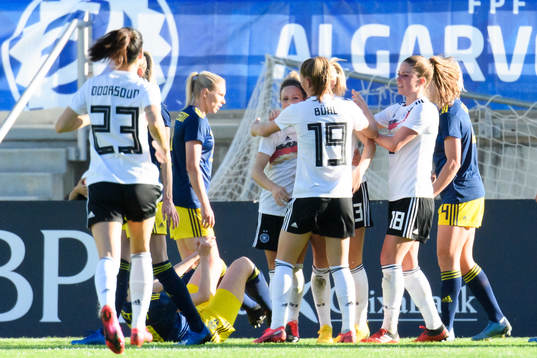 Svenja Huth of Germany celebrates