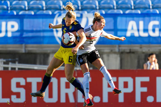 Magdalena Eriksson and Svenja Huth of Germany