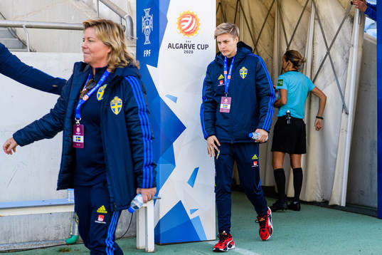 Marika Domanski Lyfors, head of delegation  and Lina Hurtig