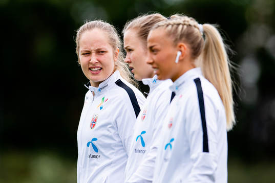 Goalkeeper Aurora Mikalsen of Norway