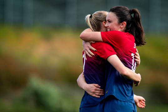 Synne Sofie Kinden Jensen of Norway celebrates with