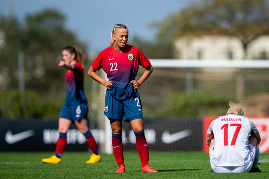 Rikke Bogetveit Nygard of Norway and Rikke Marie Madsen of