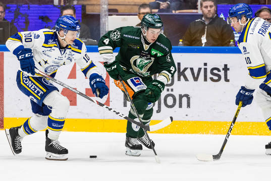 Leksands Martin Karlsson och Färjestads Oscar Lawner