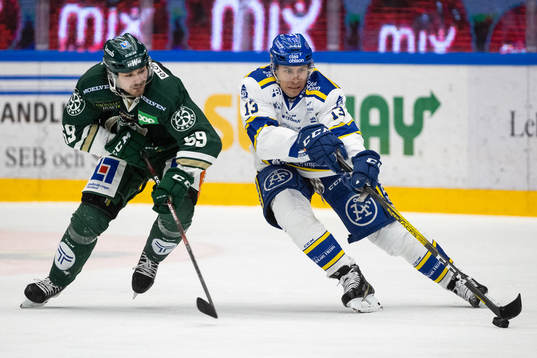 Färjestads Linus Johansson och Leksands Jon Knuts