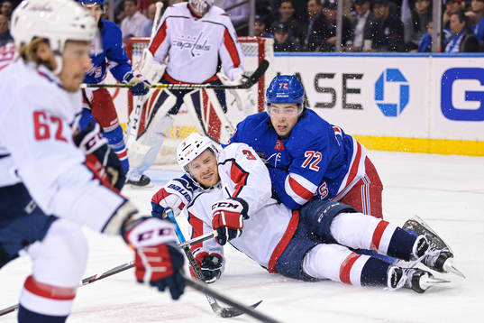 Washington Capitals Nick Jensen and New York Rangers Filip