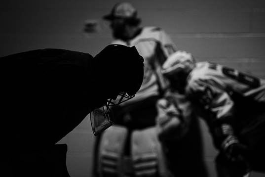 Washington Capitals goaltender Ilya Samsonov waiting to
