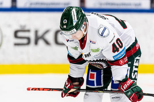Frölundas Joel Mustonen deppar