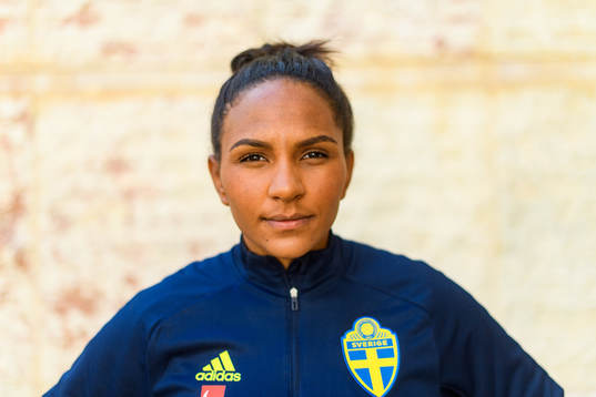 Madelen Janogy poses for a portrait