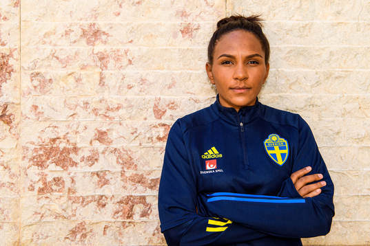 Madelen Janogy poses for a portrait