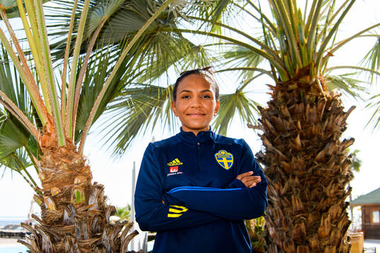 Madelen Janogy poses for a portrait