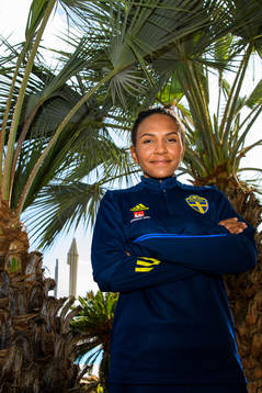 Madelen Janogy poses for a portrait
