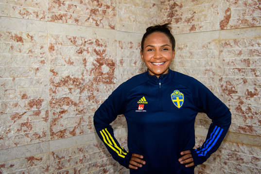Madelen Janogy poses for a portrait