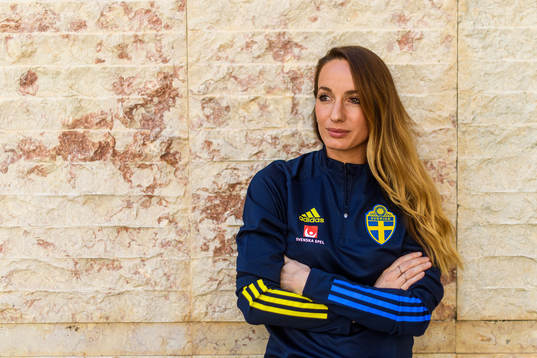 Kosovare Asllani poses for a portrait