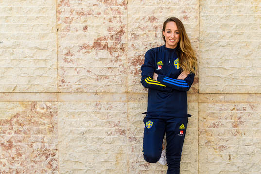 Kosovare Asllani poses for a portrait