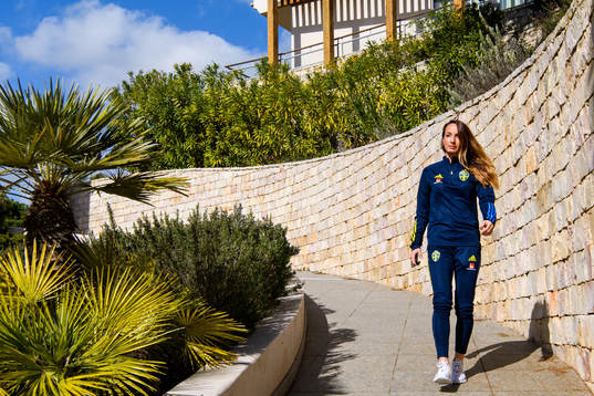 Kosovare Asllani poses for a portrait