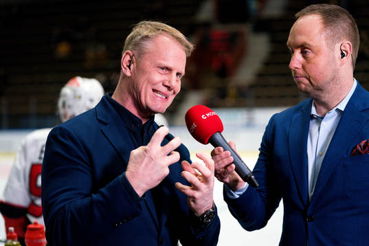 Cmores expert Niklas Wikegård och kommentator Johan Edlund