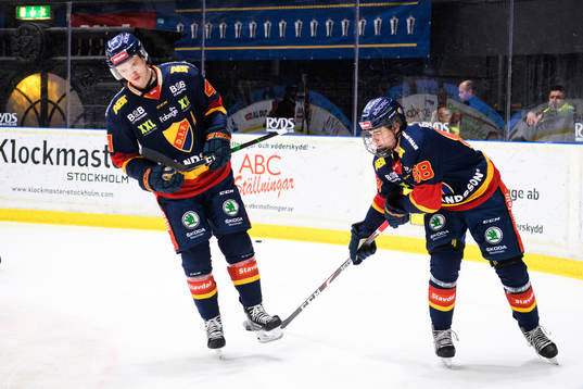 Djurgårdens Marcus Högström och Alexander Holtz