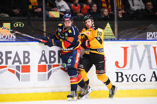 Djurgårdens Alexander Holtz och Luleås Einar Emanuelsson