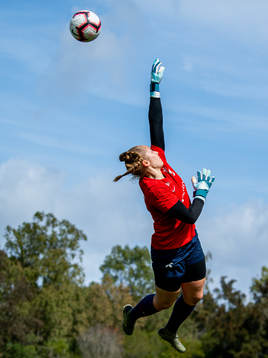 Goalkeeper Aurora Mikalsen of the Norwegian women’s