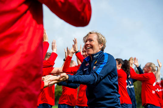 Physio Gunnvor Halmøy of the Norwegian women’s national