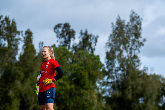 Goalkeeper Oda Maria Hove Bogstad of the Norwegian