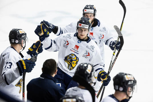 Visby/Romas Mikael Hedlund jublar
