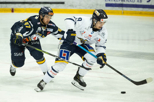 Borlänges Lucas Bylin och Visby/Romas Teemu Huttu