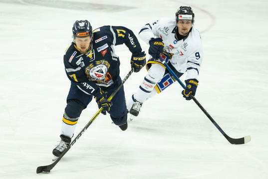 Borlänges Christian Blomqvist och Visby/Romas Teemu Huttu