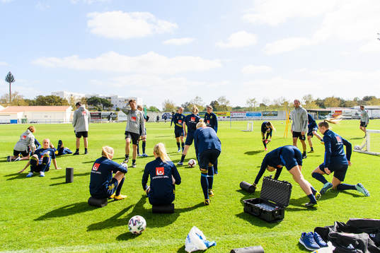 Players prepare
