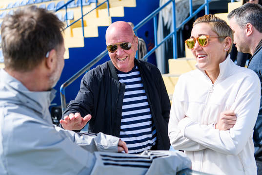 Peter Gerhardsson, head coach Therese Sjögran, sports