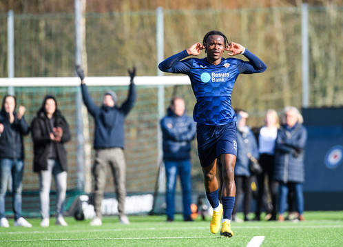 Helsingborgs Noel Mbo jublar