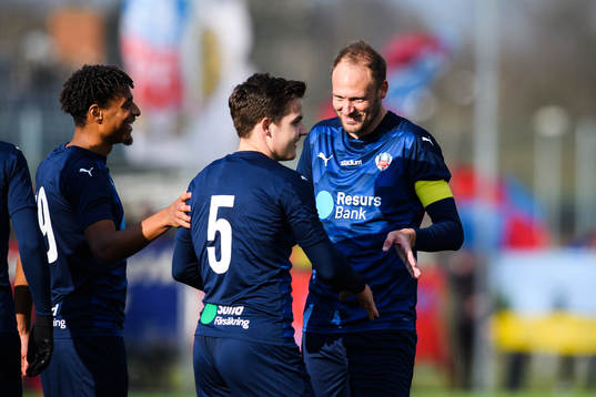 Helsingborgs Brandur Hendriksson och Andreas Granqvist
