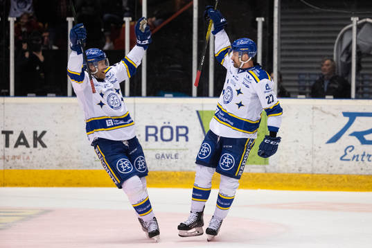 Leksands Marek Hrivik jublar