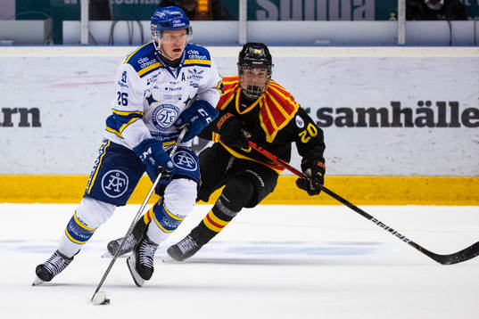 Leksands Patrik Zackrisson och Brynäs Alexander Ljungkrantz