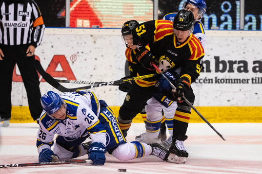 Leksands Patrik Zackrisson och Brynäs Tomi Sallinen