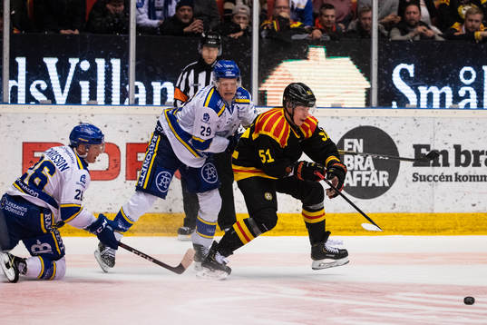 Leksands Patrik Zackrisson och Leksands Emil Heineman och