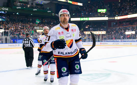 Djurgårdens Patrik Berglund jublar