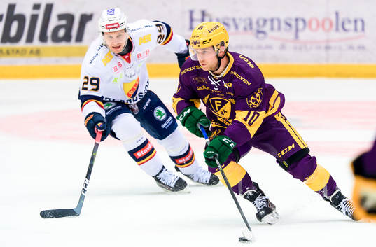 Djurgårdens Sebastian Strandberg och Färjestads Marcus