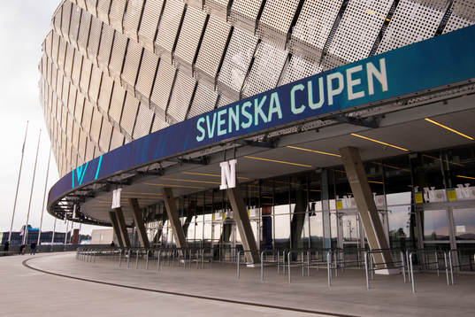 Exteriör av Tele2 Arena