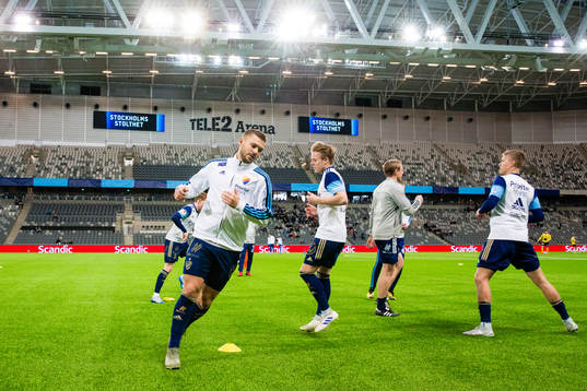 Djurgårdens Jesper Karlström med lagkamrater
