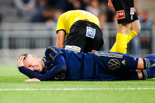 Djurgårdens Fredrik Ulvestad har ont