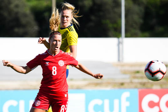 Fridolina Rolfö of Sweden and Theresa Eslund of Denmark