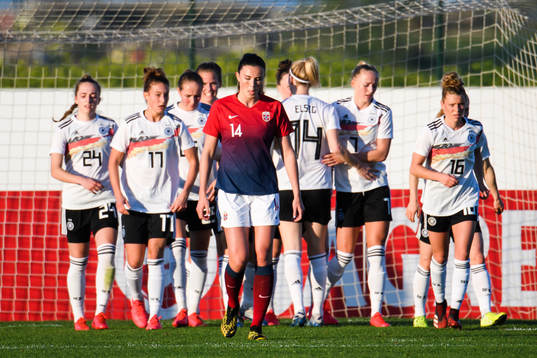 Ingrid Syrstad Engen of Norway looks dejected