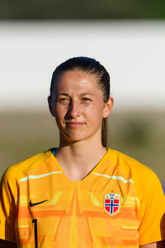 Goalkeeper Cecilie Hauståker Fiskerstrand of Norway