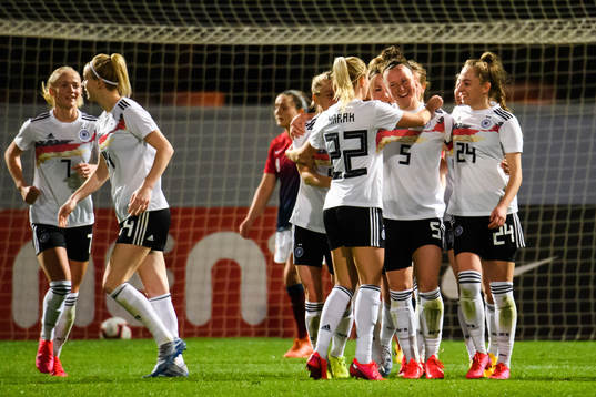 Marina Hegering of Germany celebrates