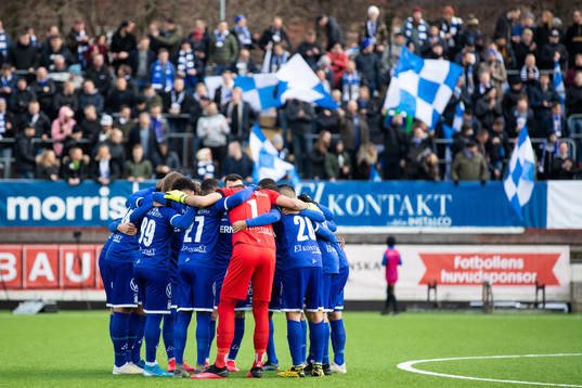 IFK Göteborg samlade innan fotbollsmatchen i Svenska Cupen