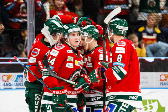 Frölundas Jacob Peterson jublar